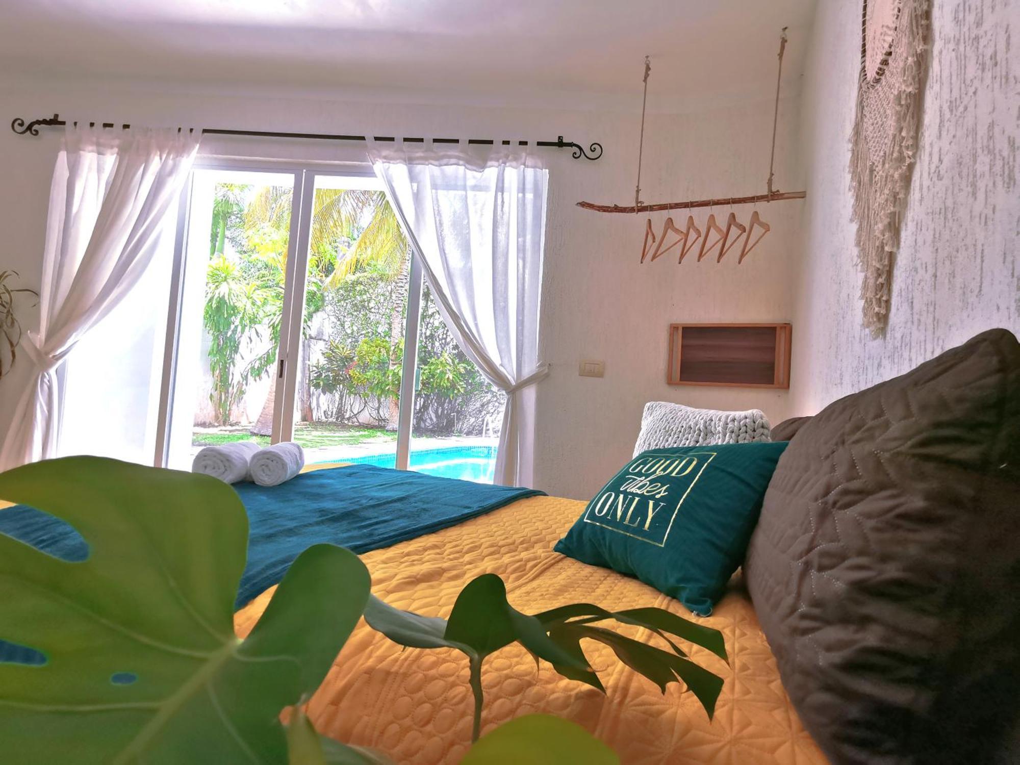 Beautiful & Cozy Near Beach Apartment Pool & Kingsize Bed Cancún Cameră foto
