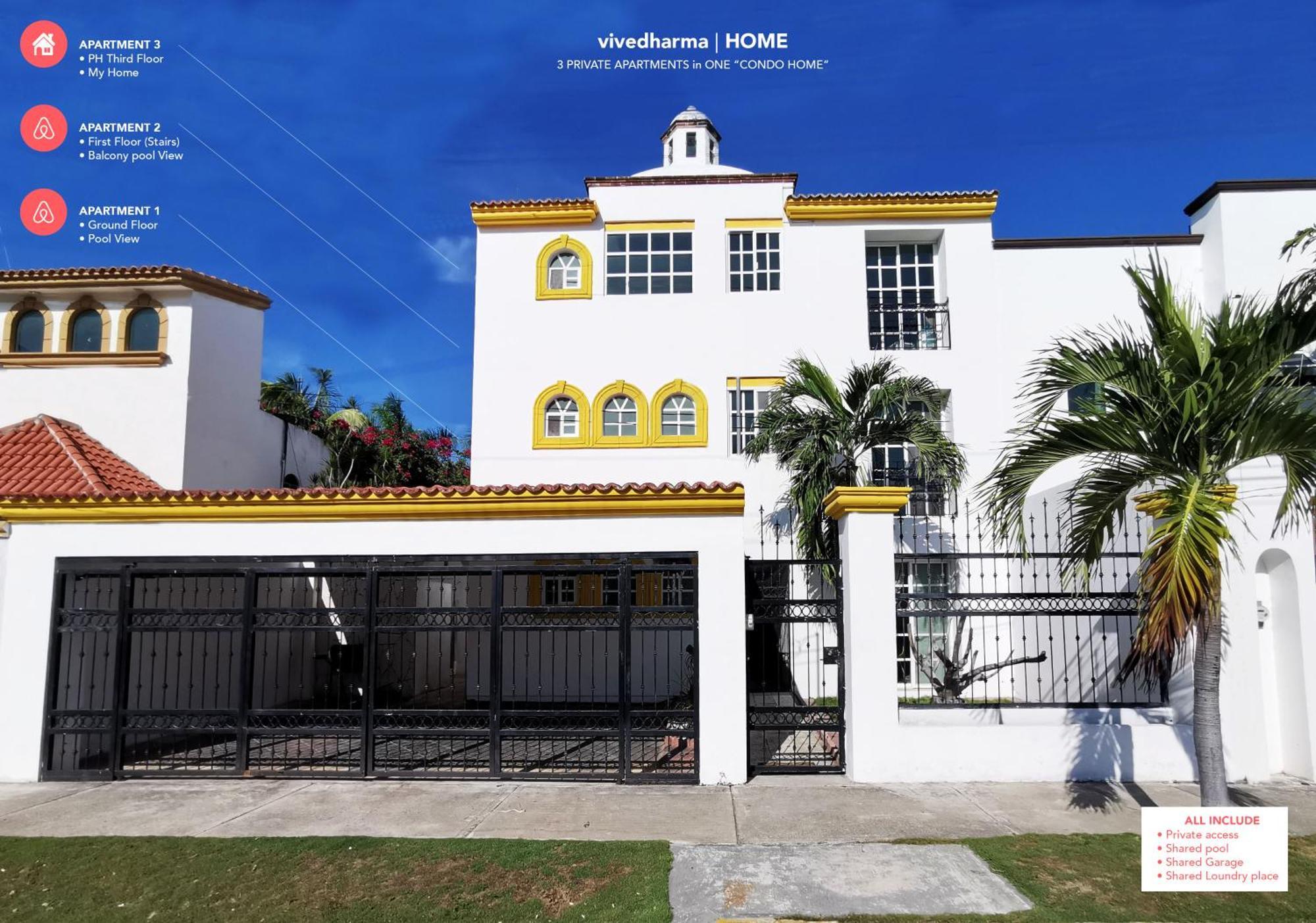 Beautiful & Cozy Near Beach Apartment Pool & Kingsize Bed Cancún Cameră foto